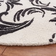 thumbnail image 3 of SAFAVIEH Jardin Salome Leaves Area Rug, Ivory/Black, 6' x 6' Round, 3 of 8