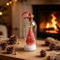 thumbnail image 4 of Recordable Christmas Tree Message in a Bottle, Glass Snowy Tree Ornament with Voice Playback Warm LED Light, Holiday Keepsake Gift Decor, 4 of 5