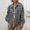 Grey, variant on Women's Solid Color Fashion Denim Jacket With Collar Long Sleeve Womens Jean Jacket Distressed Where Is My Mind Jacket Jacket Women Denim Winter Jacket for Women Jean Cropped Jacket Denim Jackets for