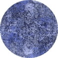 thumbnail image 1 of Ahgly Company Indoor Round Oriental Blue Industrial Area Rugs, 8' Round, 1 of 4
