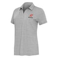 thumbnail image 2 of Women's Antigua Heather Gray Brad Keselowski Layout V-Neck Polo, 2 of 3