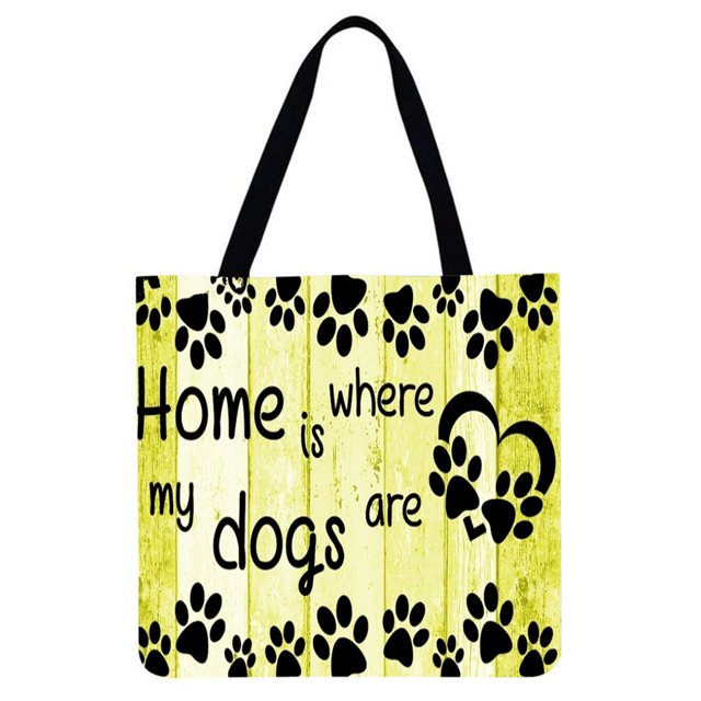 Letras de huella Impreso Hombro Bolso de compras Bolso de mano grande casual D Tmvgtek Para estrenar