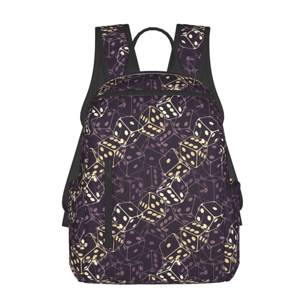 Disketp Dice Mochila Ligera e Impermeable, Mochila de Día Resistente para Viajes, Senderismo y Uso Diario para Hombre y Mujer
