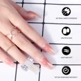 thumbnail image 4 of 120 unids / caja largas uñas falsas transparencias de plástico transparente Cubierta completa Uñas artificiales, 4 of 5