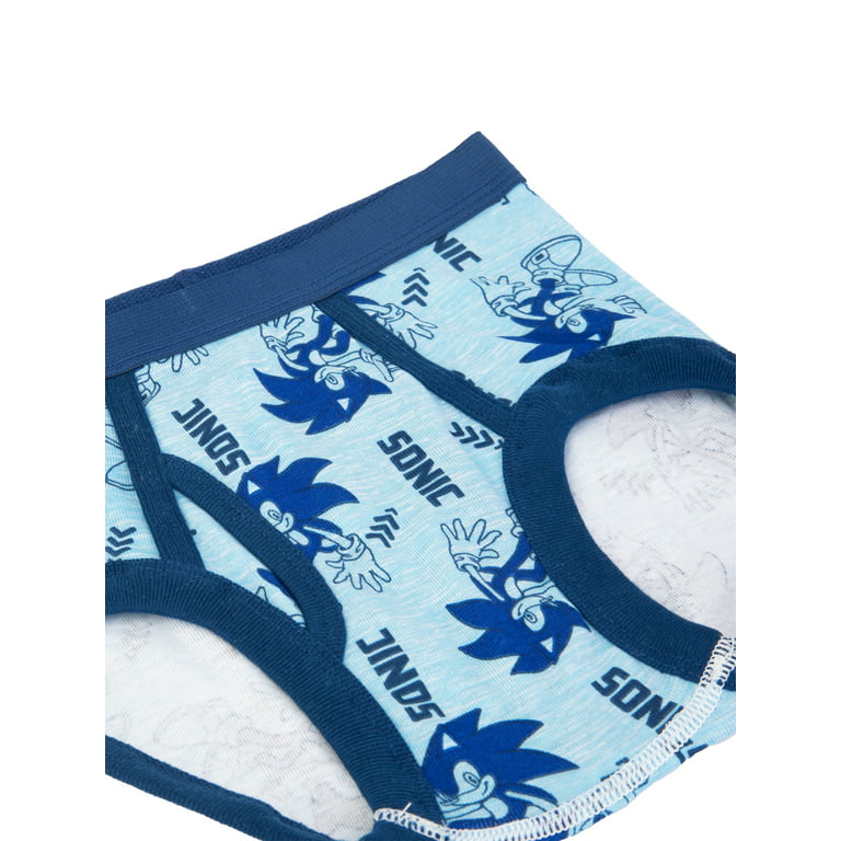 Boys Sonic The Hedgehog Character Underwear, Size 4-8 