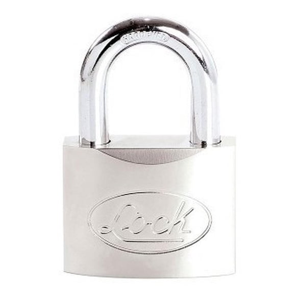 Candado Acero Corto Llave De Discos 50mm Cromo Satinado Lock Lock L22S50DCSB-LCK