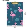 thumbnail image 3 of Coolnut Flamingo Clipboard, Acrylic Standard A4 Letter Size Clip Board with Low Profile Clip for Office, Classroom, Doctor, Nurse and Teacher, 12.5"x9", 3 of 7