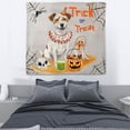 thumbnail image 3 of Trick or Treat Jack Russell Terrier Funny Mummy Cosplay Pumpkin Candy Basket Tapestry Parson Jack Dog Lover Wall Hanging Backdrop Home Decor - 12016, 3 of 5