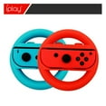 thumbnail image 1 of Switch/OLED Joy-Con Racing Steering Wheel - 2-Pack Ergonomic Controller Bracket Handle for Mario Kart 8 Deluxe & Racing Games, Plug-and-Play | Switch Accessories, 1 of 5