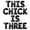 Black, variant on Letter Balloons - THIS CHICK IS THREE 16" Inch Alphabet Letters Foil Mylar Balloon 3rd Birthday Party Banner (Purple)