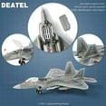 thumbnail image 3 of NUOTIE 1:100 Scale F-22 Raptor Fighter Jet Quick Build Model Kit Plastic Millitary F22 Toy Airplane Assembly Aircraft Model with Stand Gift for Kids (22PCS), 3 of 5