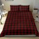 thumbnail image 2 of Juego de cama estampado de cuadros búfalo negro y rojo, 2 of 4