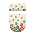 thumbnail image 5 of HELLHERO Candy Canes Christmas Fits All Toilet Shapes Polyester Fabric Toilet Seat Covers, Reusable Washable and Reusable Toilet Cover for Hotel, 5 of 8