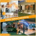 thumbnail image 5 of Gymax 1500W Standing Electric Heater w/ Double-sided Heating Infrared Patio Heater, 5 of 10