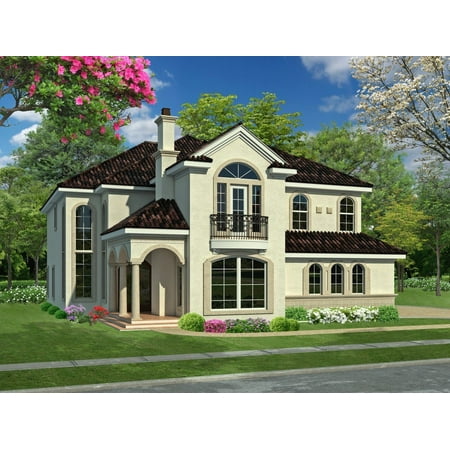 015-905: Luxury Chateau 3 Bed, 5 Bath Luxury Home Plan, 4285 Sq Ft: Full Blueprints with License to Build by Home Plan Marketplace - Lesuto