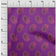 thumbnail image 1 of oneOone Polyester Lycra Fabric Paisley Block Print Fabric By The Yard 56 Inch Wide, 1 of 4