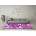 thumbnail image 3 of Ahgly Company Indoor Rectangle Patchwork Purple Transitional Area Rugs, 3' x 5', 3 of 4