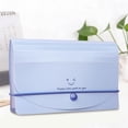 thumbnail image 5 of RKSTN Plastic Ticket Pouch Colorful 13-Compartment Smiling Face A6 Document Organizer Waterproof Receipt And Document Storage Pouch room decor, 5 of 5