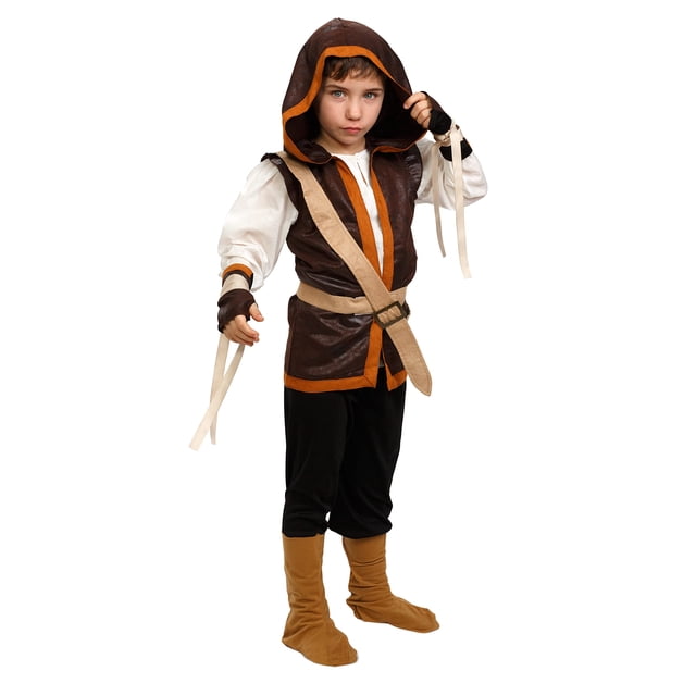Costume Dress Up America Robin Hood para niños, estilo renacentista