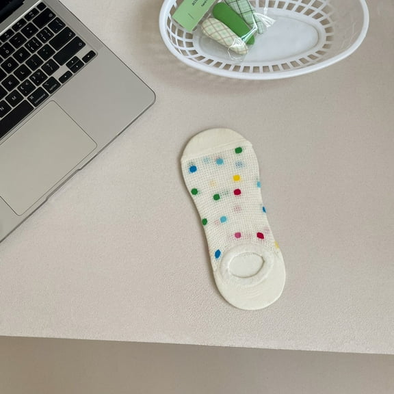 Namzi 6 Pairs No Show Socks Womens - Non Slip Low Cut Ankle - Invisible Liner Socks for Casual & Formal Wear - Soft & Stretchable,White A