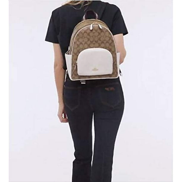 baby backpack in signature canvas coach Mini Court With Pear COACH® MC | Baby Backpack