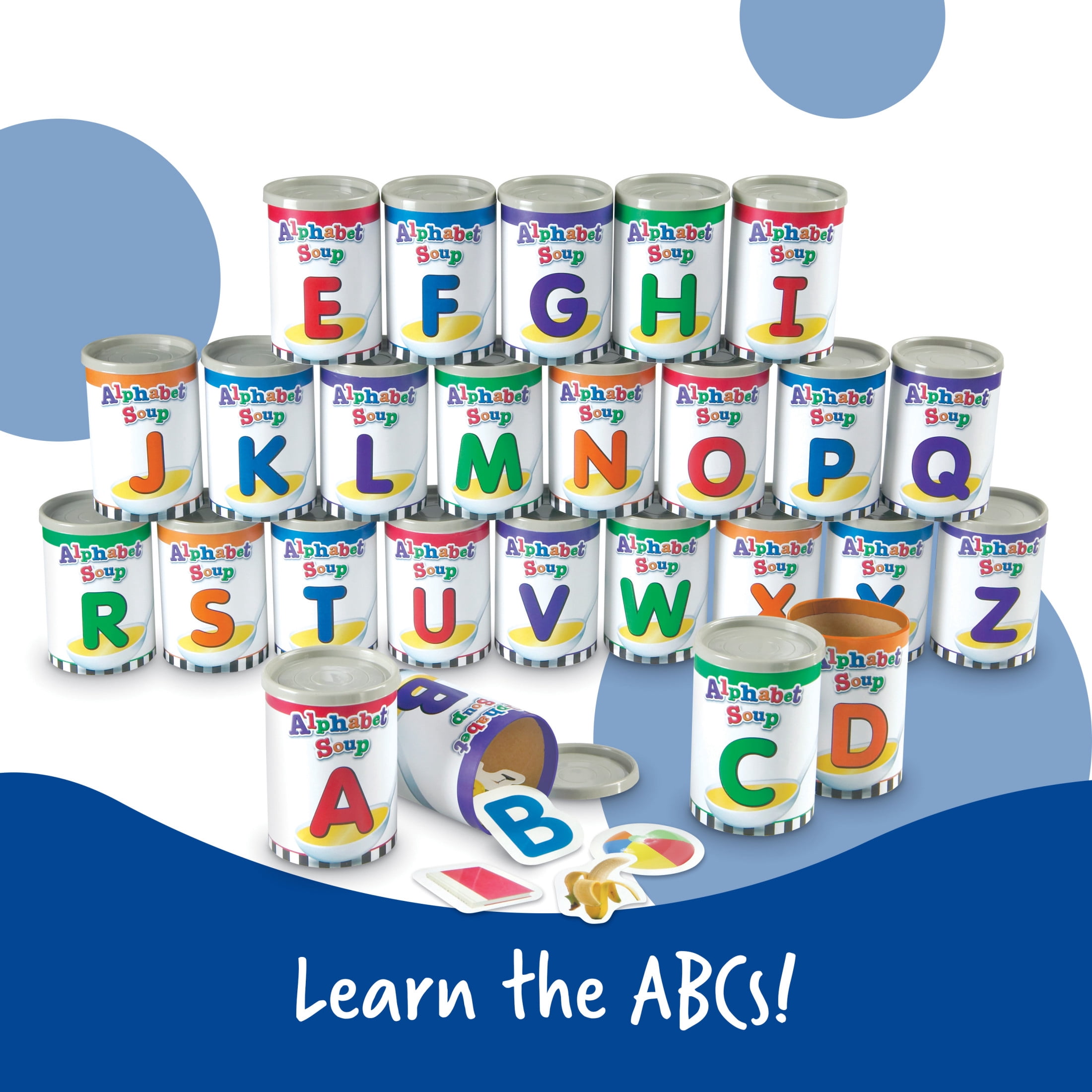 Learning Resources Alphabet Soup Sorters - Classroom Letters Must Haves, Ages 3+