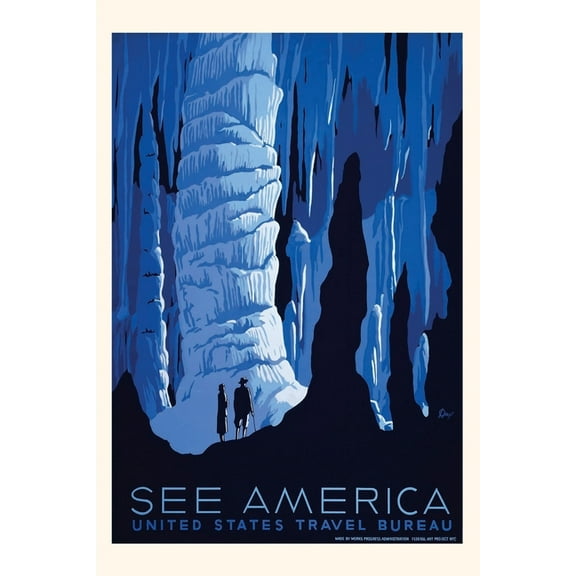 Pocket Sized - Found Image Press Journals: Vintage Journal See American Travel Poster (Paperback)