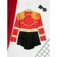 thumbnail image 5 of YUUMIN Kids Ringmaster Tailcoat Dress-up Long Sleeve Tassel Drum Majorette Formal Dress Red 12, 5 of 7