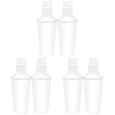 

FRCOLOR 6 pcs Transparent Milk Tea Bottles Beverage Juice Bottles Drink Containers