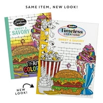 Cra-Z-Art: Timeless Creations, Sweet & Savory New Adult Coloring Book, 64 Pages