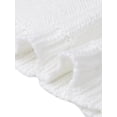 thumbnail image 6 of DARING DIVA Women's Crochet Knit Top Short Sleeve Crew Neck Eyelet Embroidery S White, 6 of 6
