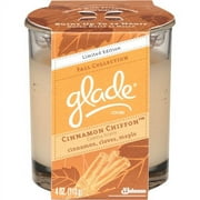 Glade Fall Collection Cinnamon Chiffon Candle, 4 oz
