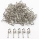thumbnail image 5 of Paquete de 100 ganchos para cortinas de metal con cinta para el encabezado de la cortina, plateados, 5 of 5
