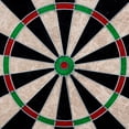thumbnail image 6 of University of Miami Sebastian Smoke Dart Board Cabinet Set with 6 Steel Tip Darts, 6 of 7
