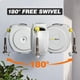 thumbnail image 4 of Carrete retráctil para manguera de jardín 5/8 pulg. 65+6 pies Carrete de manguera de agua montado en la pared resistente Energía de resorte Rebobinado automático Bloqueo de cualquier longitud Soporte, 4 of 6
