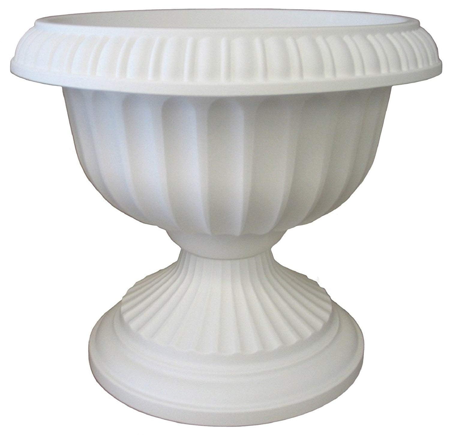 Grecian Urn Planter, 18&quot;, White, Durability and economy of