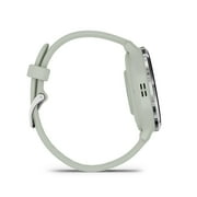 Garmin 010-02785-01 Venu 3S Health Fitness GPS Smartwatch Steel Bezel with Sage Gray Case 41mm Bundle with Deco Screen Protector, Tech Smart USA Fitness & Wellness Suite| Official Garmin USA Dealer