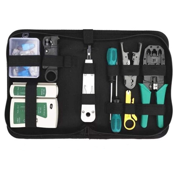 Kit de herramientas de red Gaobige para Cat5 Cat5e Cat6 con crimper y probador