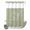 Green, variant on No Hook Shower Curtain, Modern White Shower Curtains for Bathroom with See Through Top Window, Minimalist Abstract Ribbon A Sketch Rt Waterproof & Washable Bath Curtain 66"x72"
