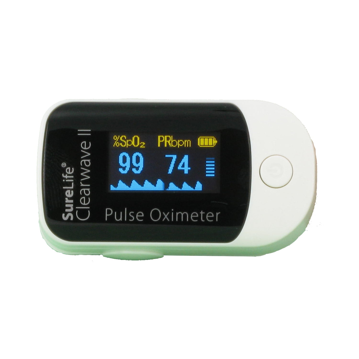 What are the 2 readings on a pulse oximeter