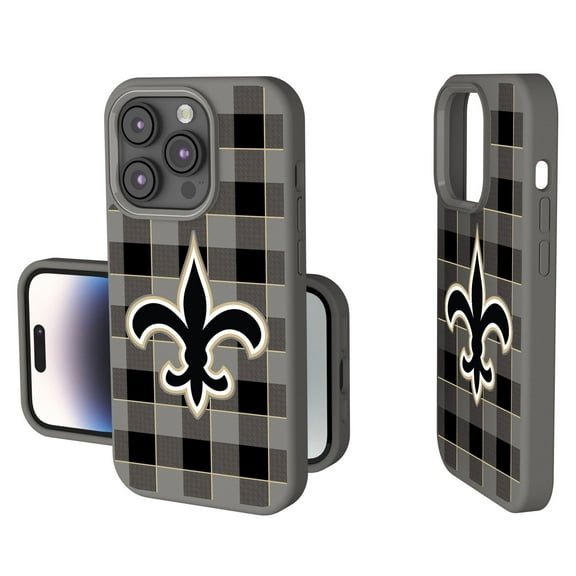 Keyscaper New Orleans Saints Plaid Soft Touch iPhone Case