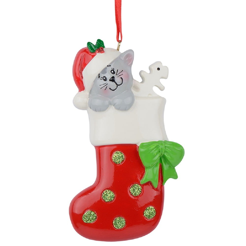 MAXORA Fireplace Stockings Family of 2 3 4 5 6 Personalized Christmas Ornaments 