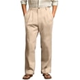 thumbnail image 2 of Men's Lightweight Sports Casual Straight Leg Pants for Jogging, Hiking, and Daily Casual WearKhakiS, 2 of 5