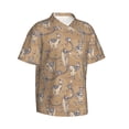 thumbnail image 2 of Daiia Cactus Alpaca Hawaiian Shirt for Men Gentle Cotton Regular Short Sleeve Casual-3X-Large, 2 of 9