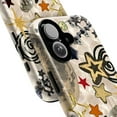 thumbnail image 2 of Colorful Retro Star Collage Phone Case, Cosmic Moon & Disco Galaxy Aesthetic Protective Cover for iPhone 16 15 14 13 12 11 Pro Max Plus Mini, 2 of 6