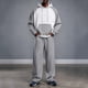 thumbnail image 1 of Ceisia Men's Loose Fit Raglan Sleeve Hoodie Set Color Block Pullover with Elastic Waist Wide Leg Pants Gifts, 1 of 9