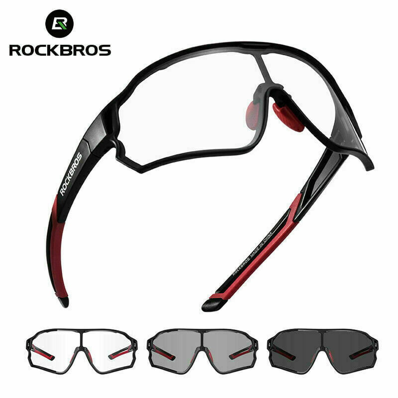 ROCKBROS Photochromic Glasses Cycling Hiking Eyewear UV400 Sports Sunglasses Men 