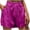 #04 Hot Pink 【Mix & Match: Stock Up on Your Favorite Colors】, variant on Women's Soft Cotton Blend Elastic Waist Mid Waist Shorts, Tummy Control Body Shaping with Gold Bow, Lightweight Breathable Summer Casual, Daily Wear, Vacation, Travel, | TruBelle,Gold XL