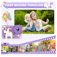 thumbnail image 4 of "Cámara Digital Niños Hd Juguete Foto Video 32gb Doble Lente Lab.G Morado ", 4 of 5