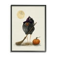 thumbnail image 3 of Stupell Industries Halloween Black Bird Witch Holiday Painting Black Framed Art Print Wall Art, 3 of 5